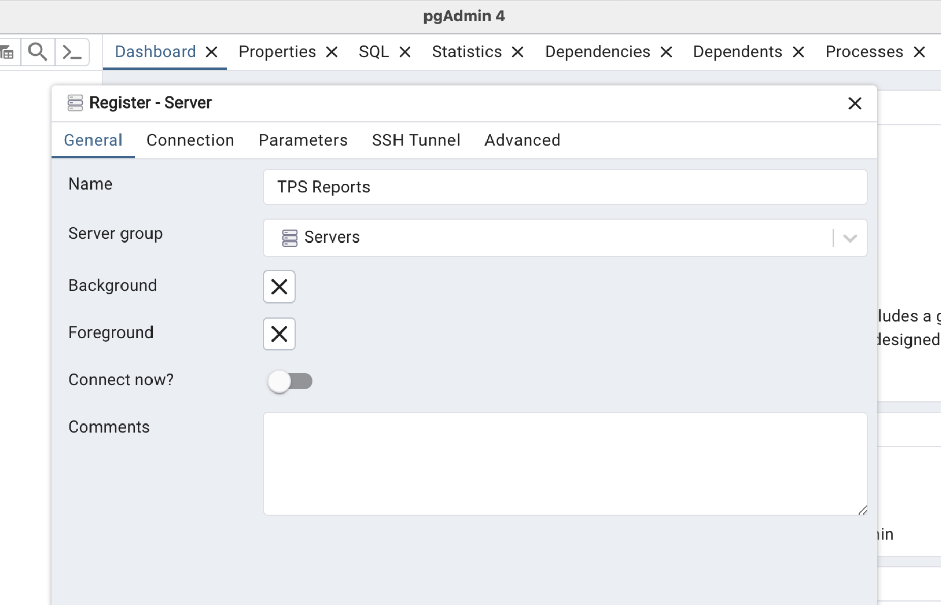 Name Postgres Server.